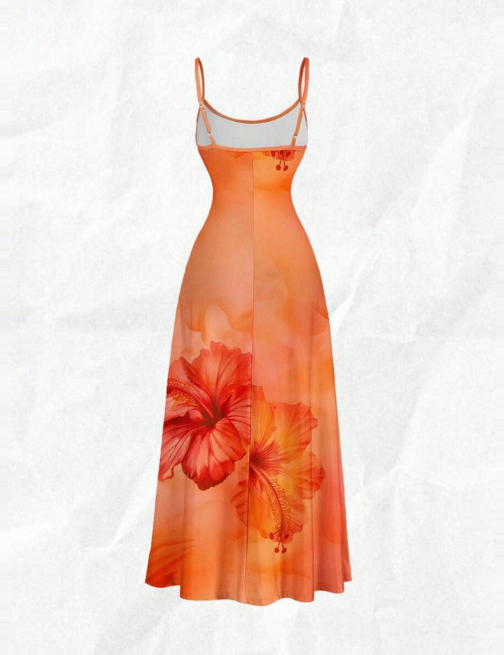 Rochie maxi Shein, portocaliu