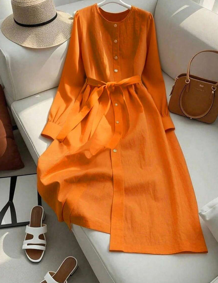 Rochie maxi Shein, portocaliu