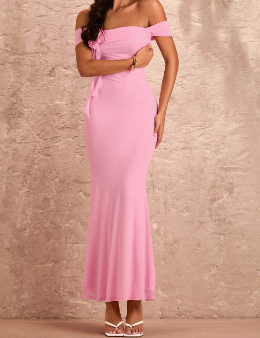 Rochie maxi Shein, roz