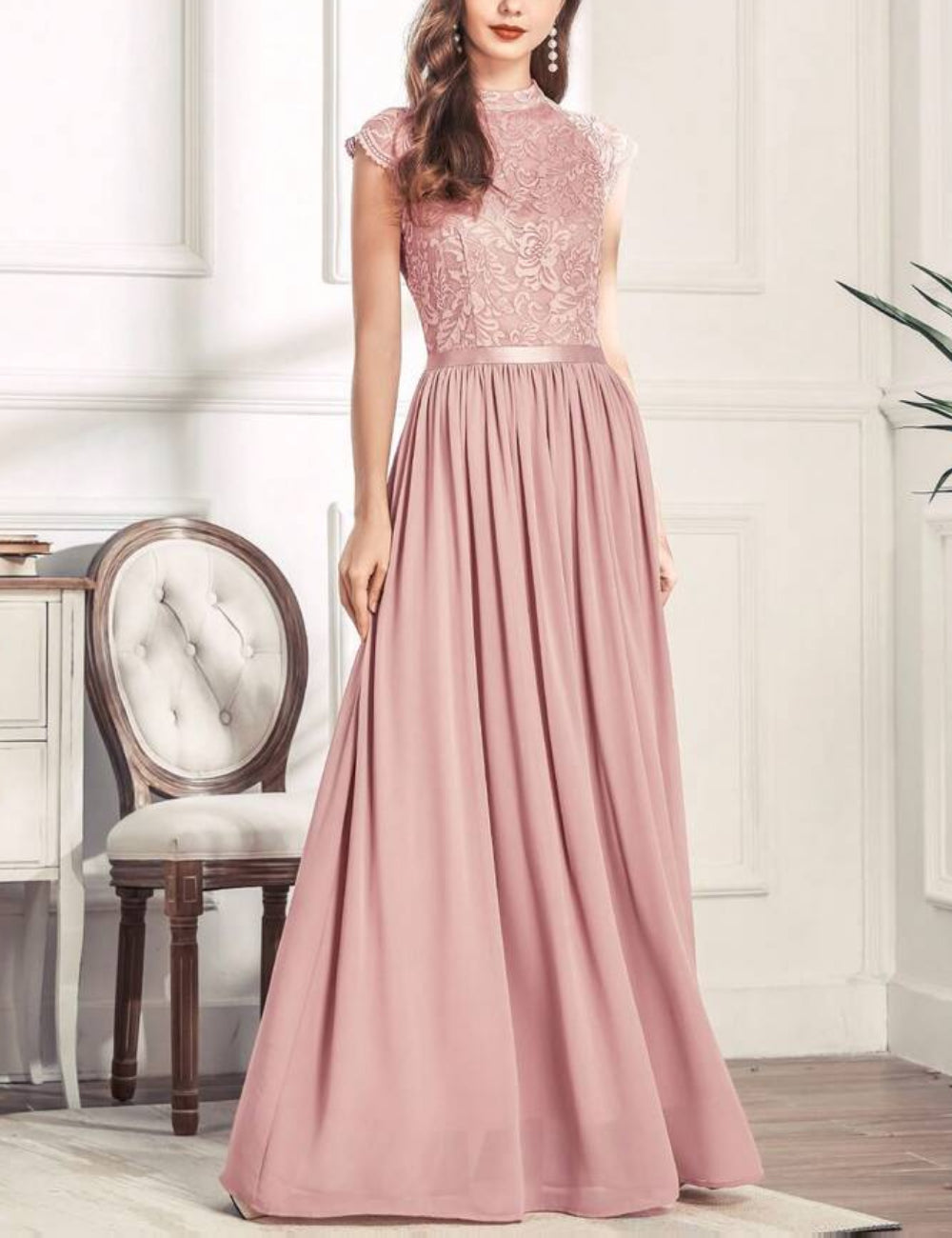Shein maxi ruha, rózsaszín