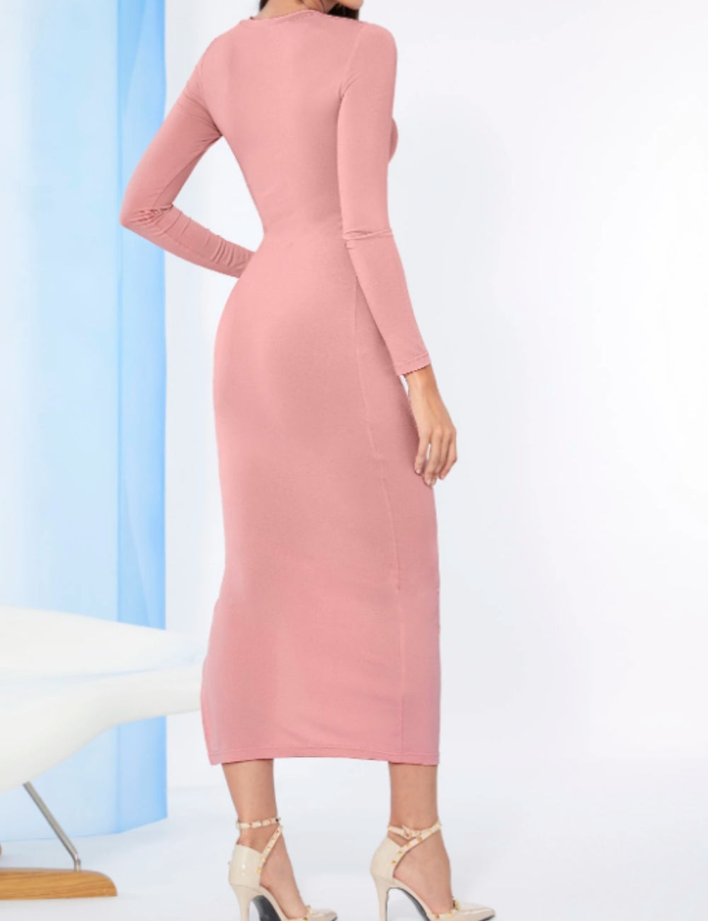 Rochie maxi Shein, roz