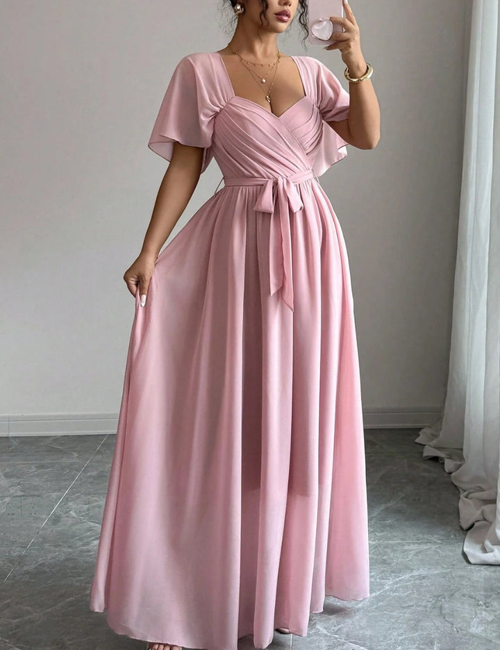 Shein maxi ruha, rózsaszín