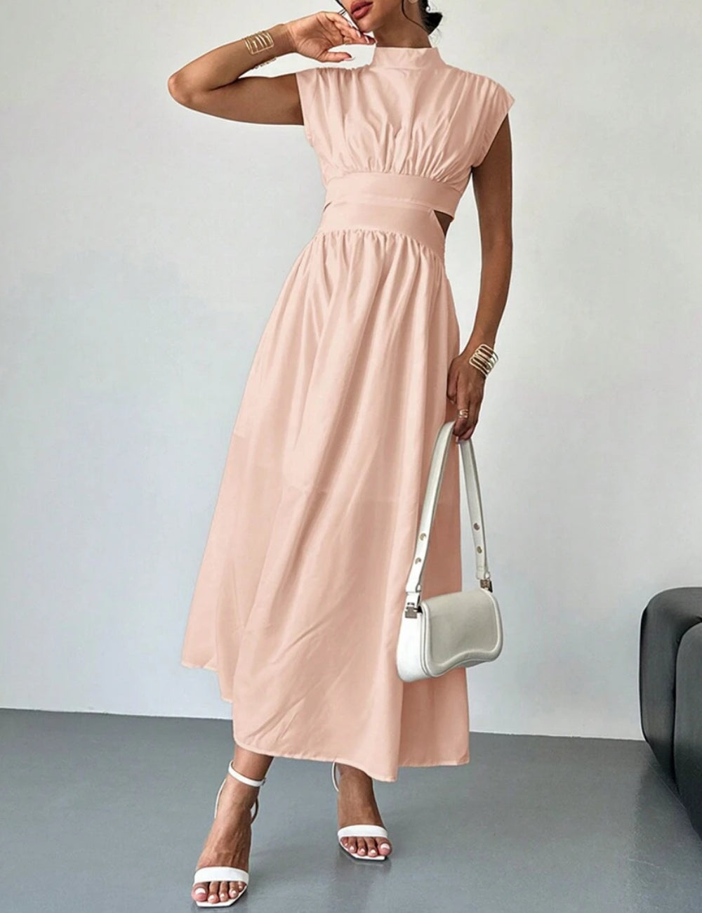 Rochie maxi Shein, roz