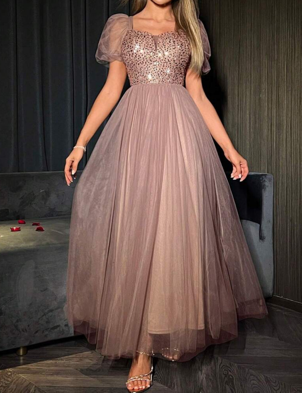 Rochie maxi Shein, roz