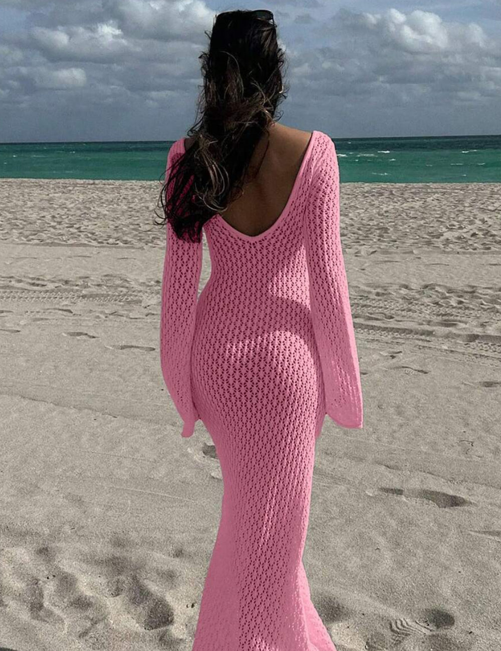 Rochie maxi Shein, roz