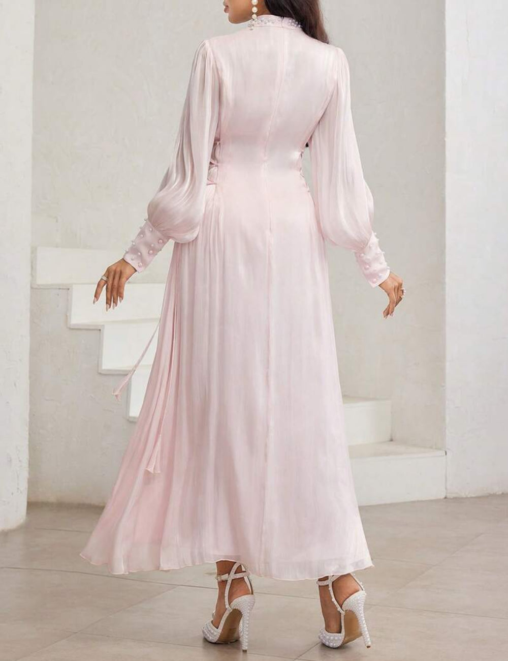 Shein maxi ruha, rózsaszín