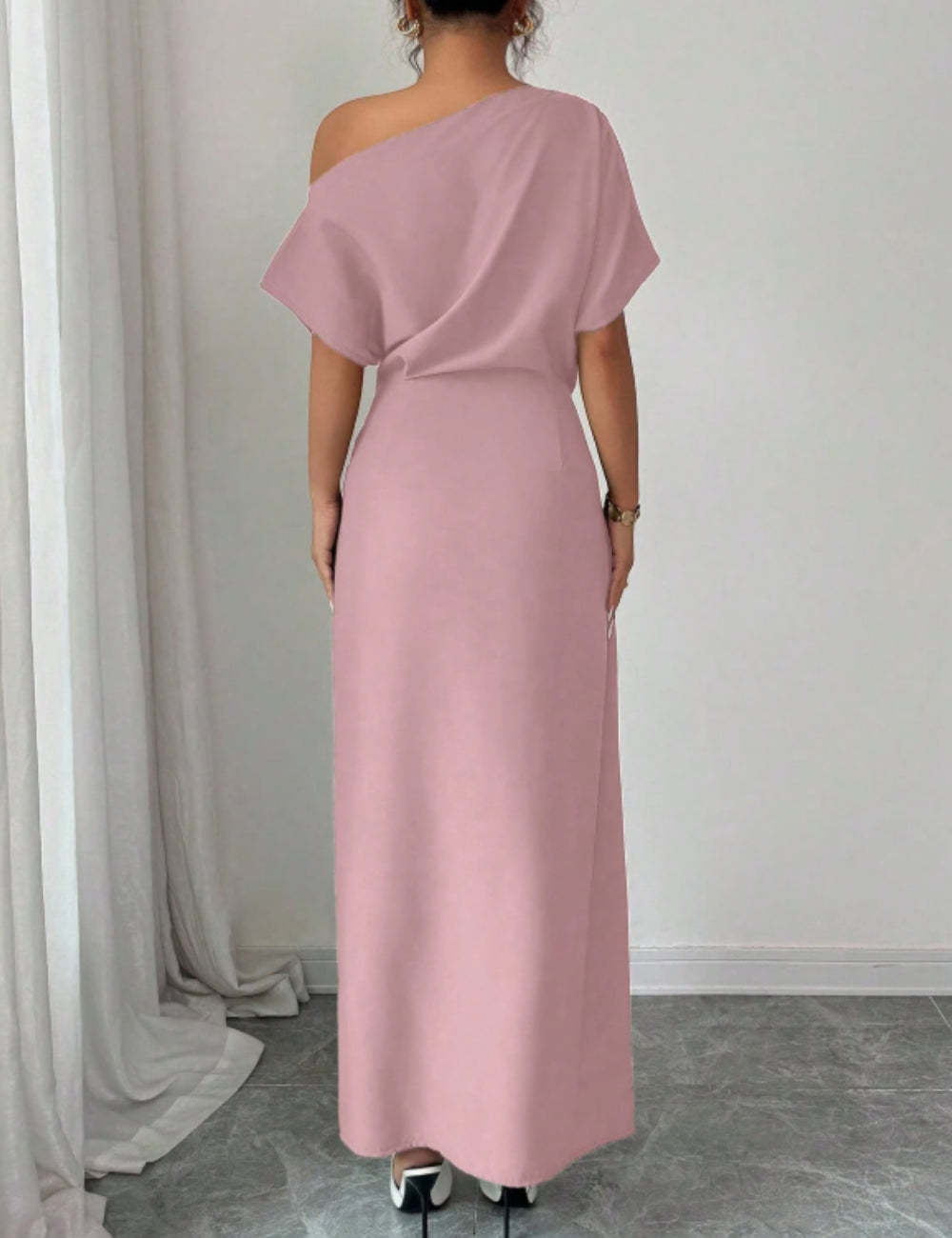 Shein maxi ruha, rózsaszín