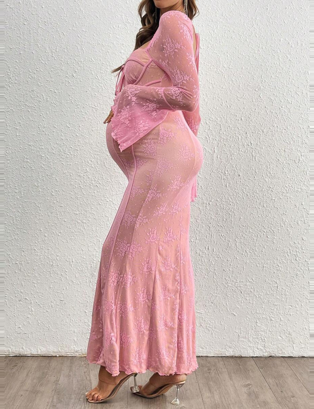 Rochie maxi Shein, roz