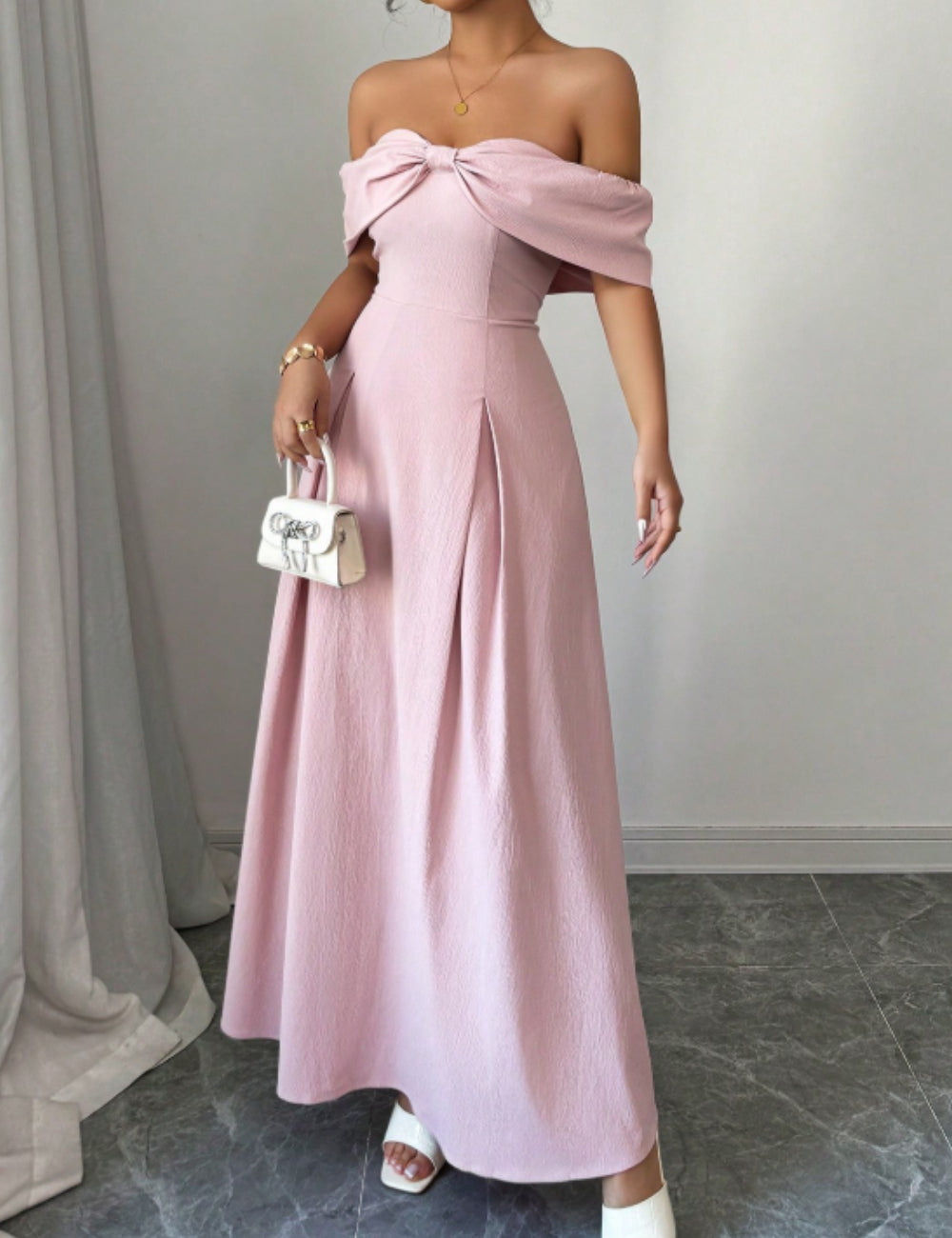 Rochie maxi Shein, roz