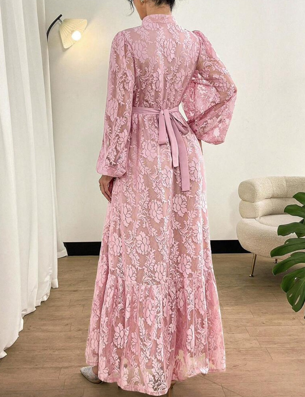 Rochie maxi Shein, roz