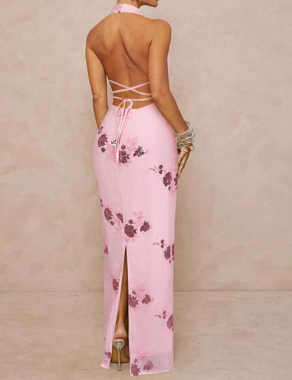 Rochie maxi SHEIN, roz