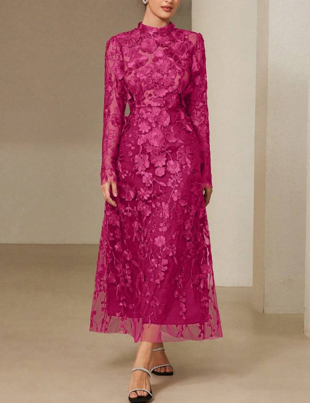Rochie maxi SHEIN, roz