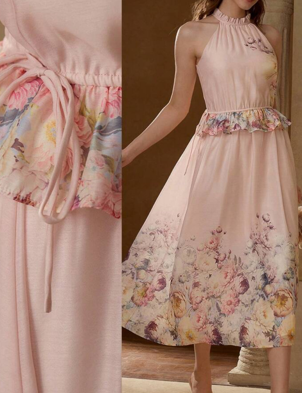 Shein MOTF maxi ruha, rózsaszín