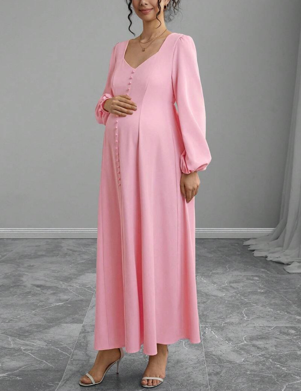 Rochie maxi Shein, roz