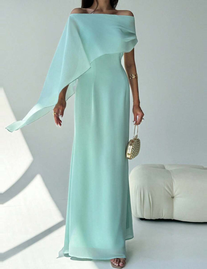 Shein maxi ruha, türkizkék