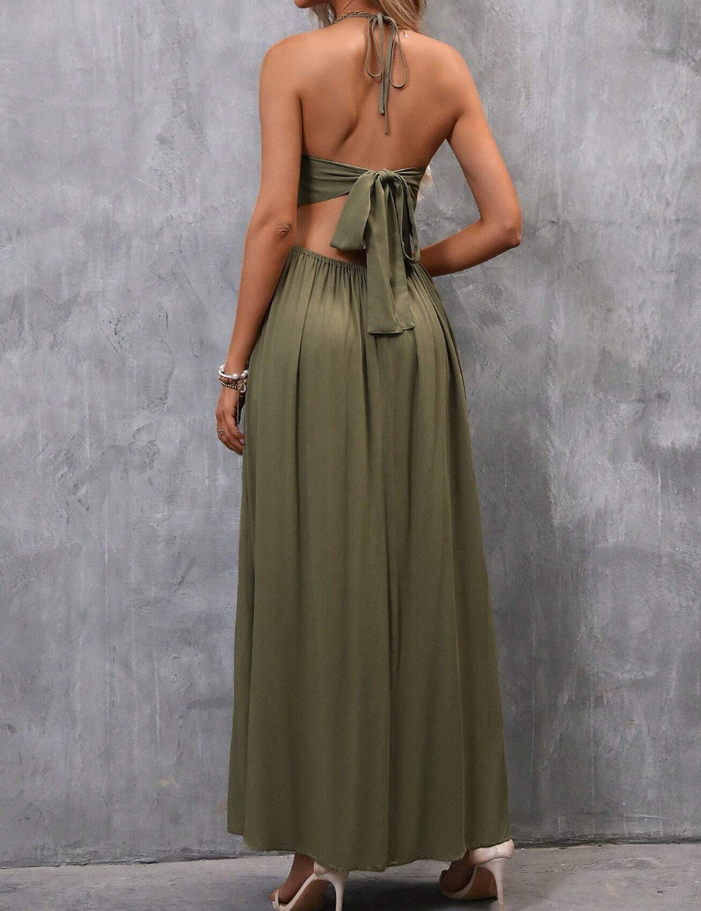 Rochie maxi Shein, verde