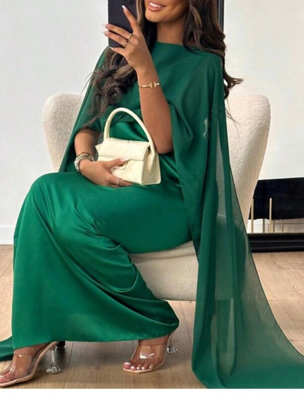 Rochie maxi Shein, verde