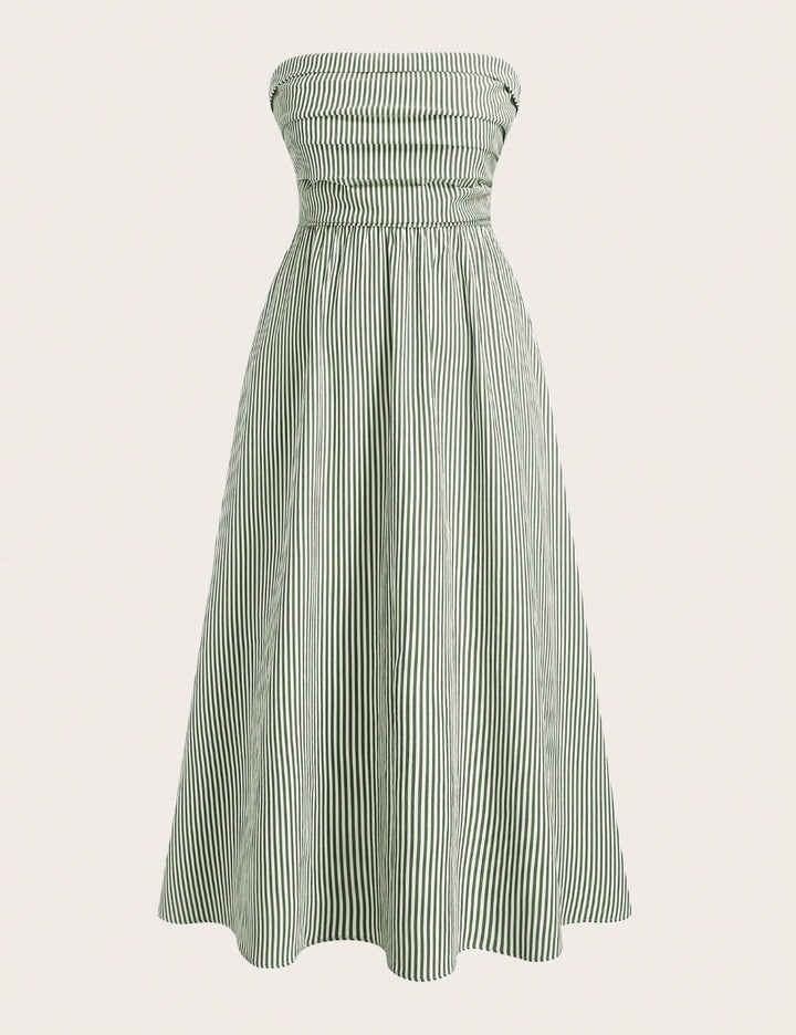 Shein Curve+ maxi ruha, zöld