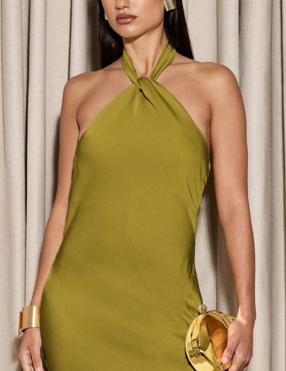 Rochie maxi Shein AIIRZ, verde