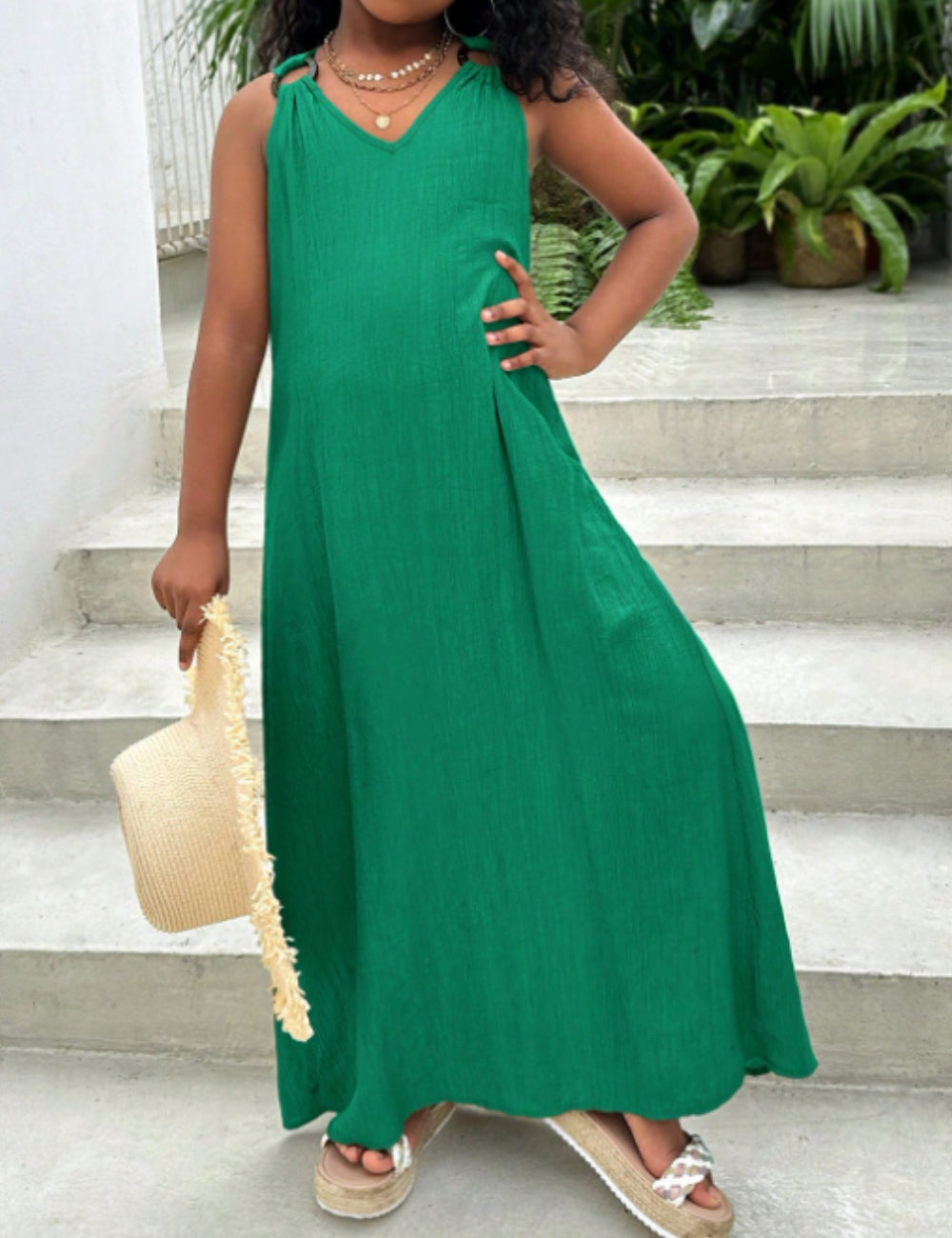 Rochie maxi Shein, verde