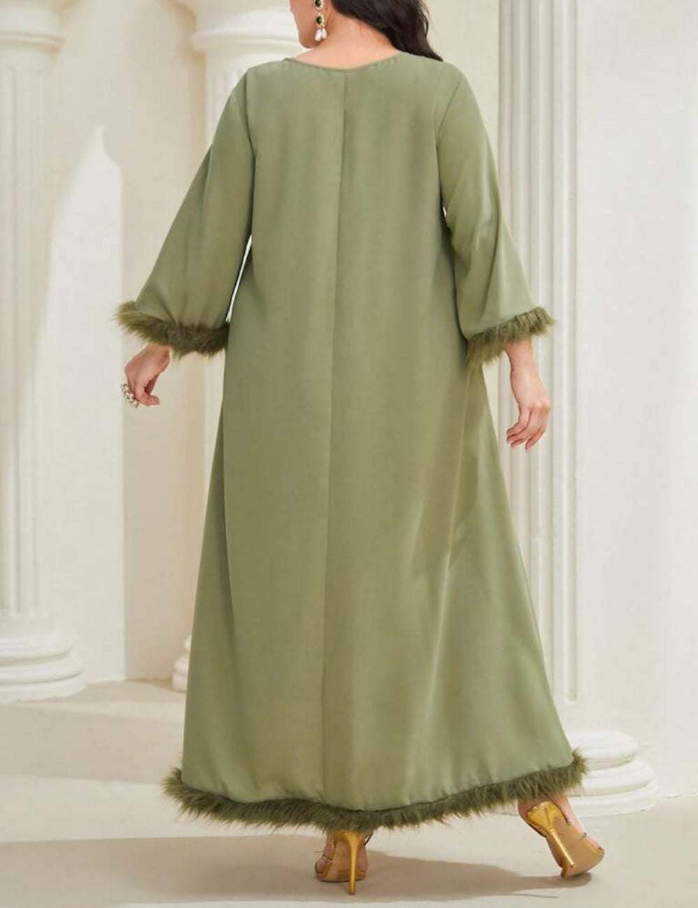 Rochie maxi SHEIN, verde