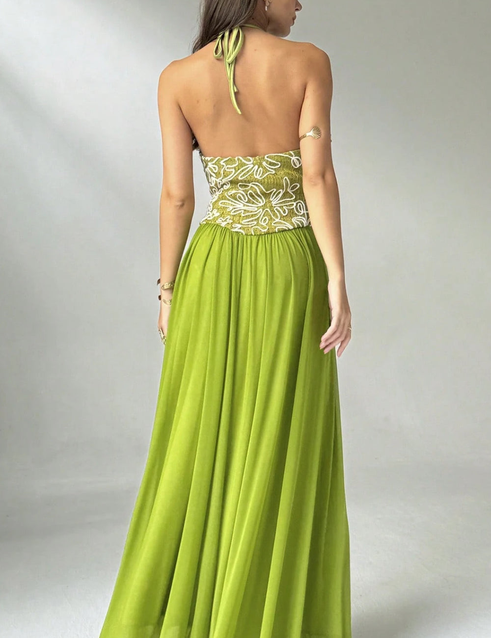Rochie maxi Shein, verde