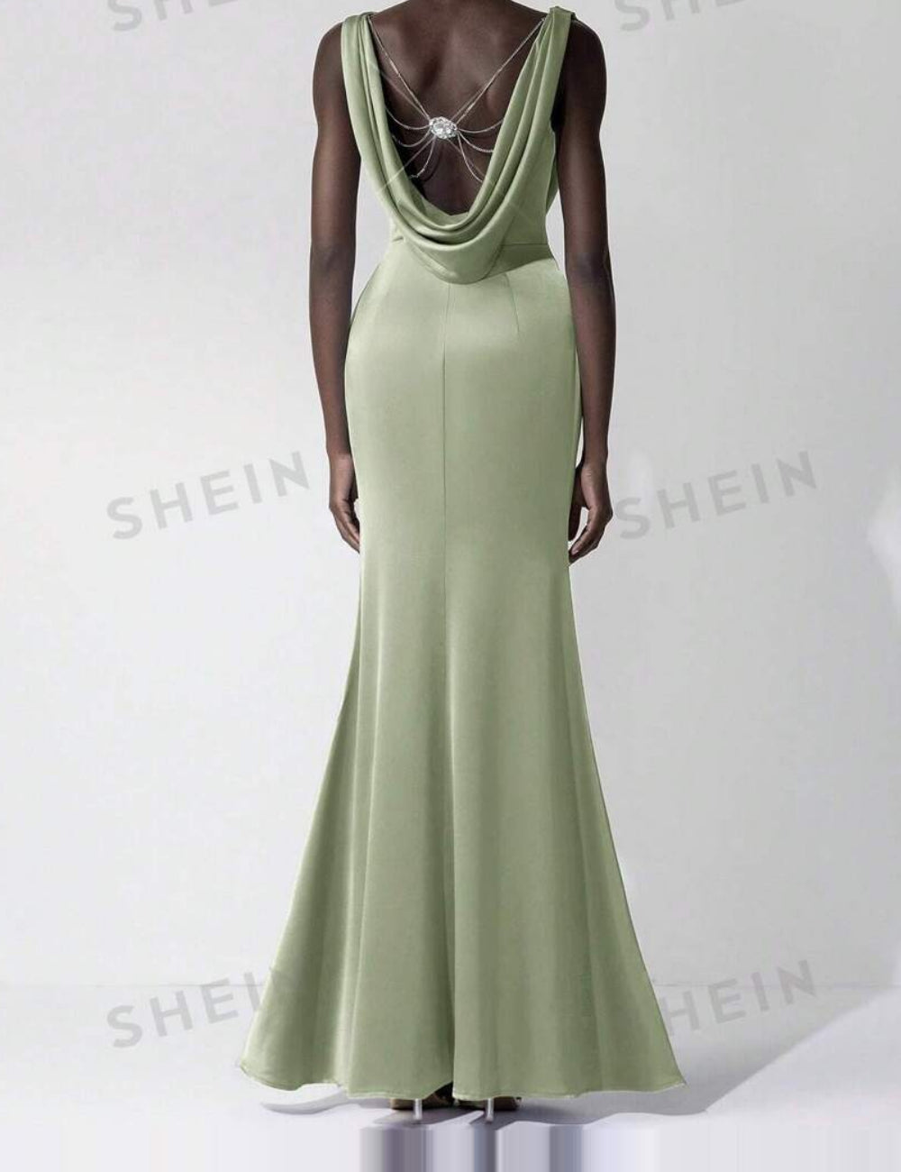 Rochie maxi Shein, verde
