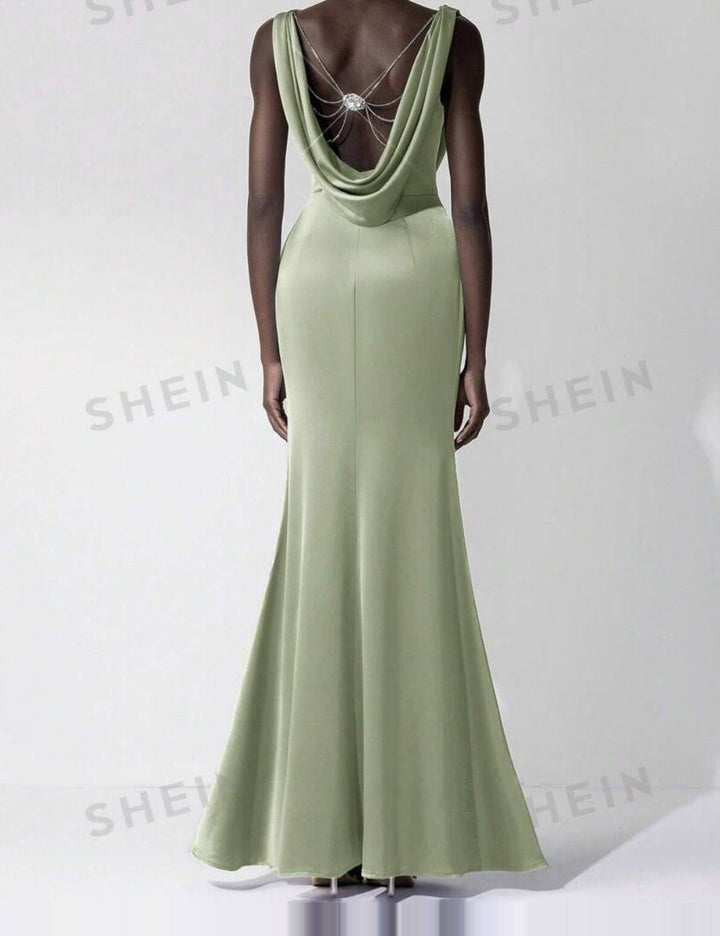 Rochie maxi Shein, verde