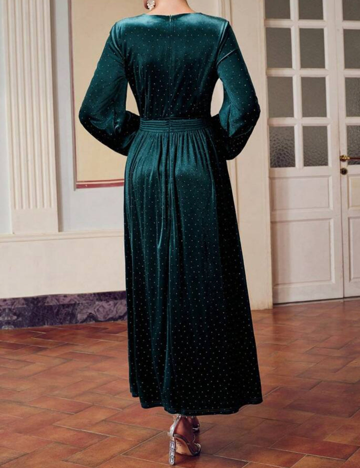 Rochie maxi Shein MOTF, verde