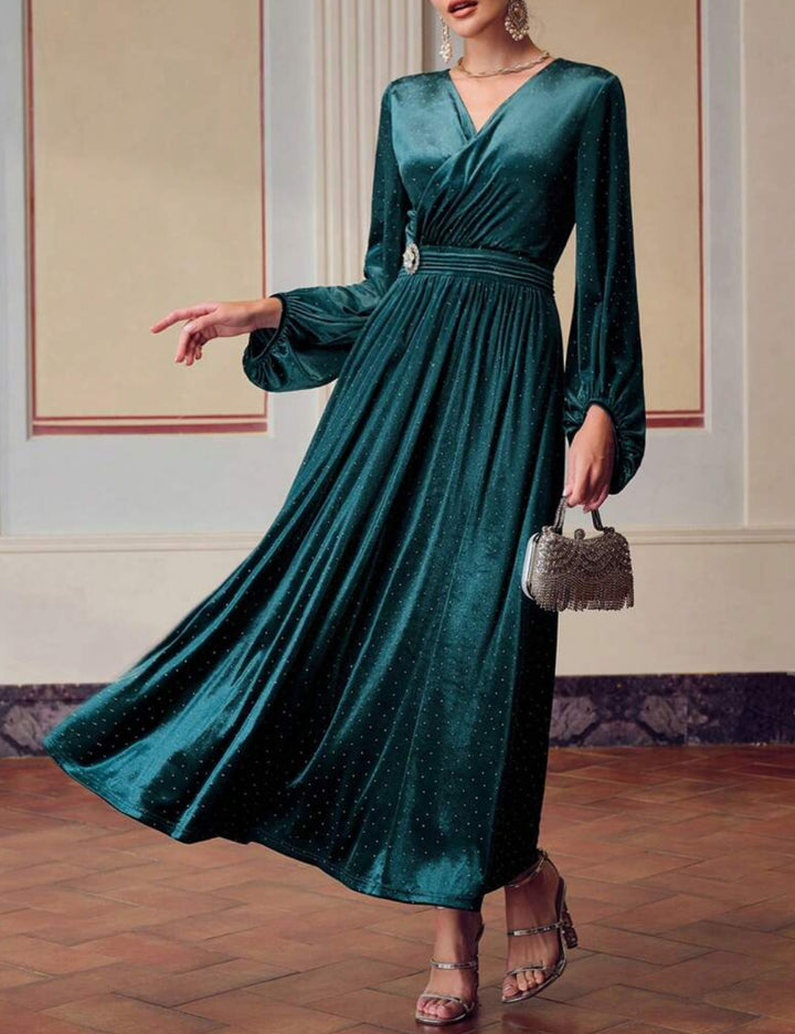 Rochie maxi Shein MOTF, verde