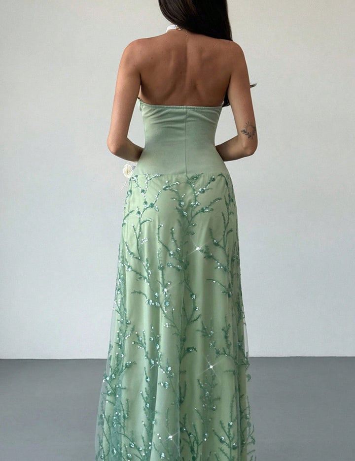 Rochie maxi Shein, verde