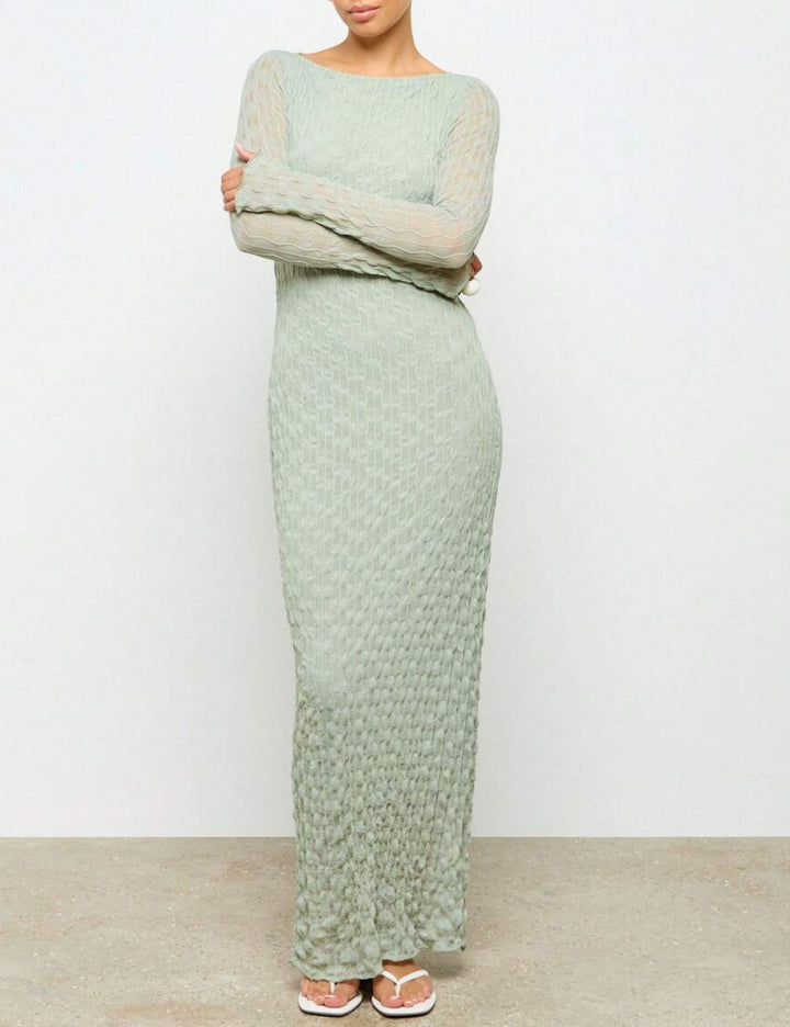 Rochie maxi Shein AIIRZ, verde
