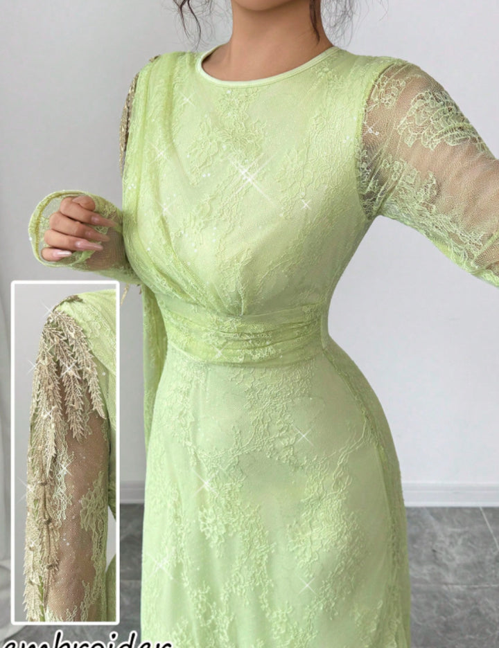 SHEIN maxi ruha, zöld