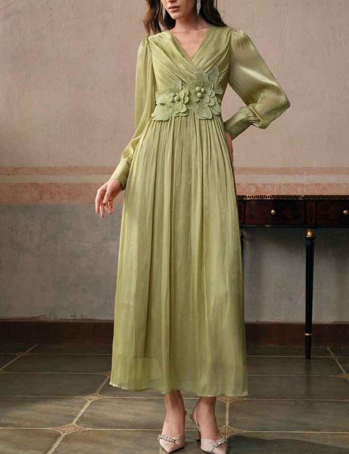 Rochie maxi Shein Anewsta, verde