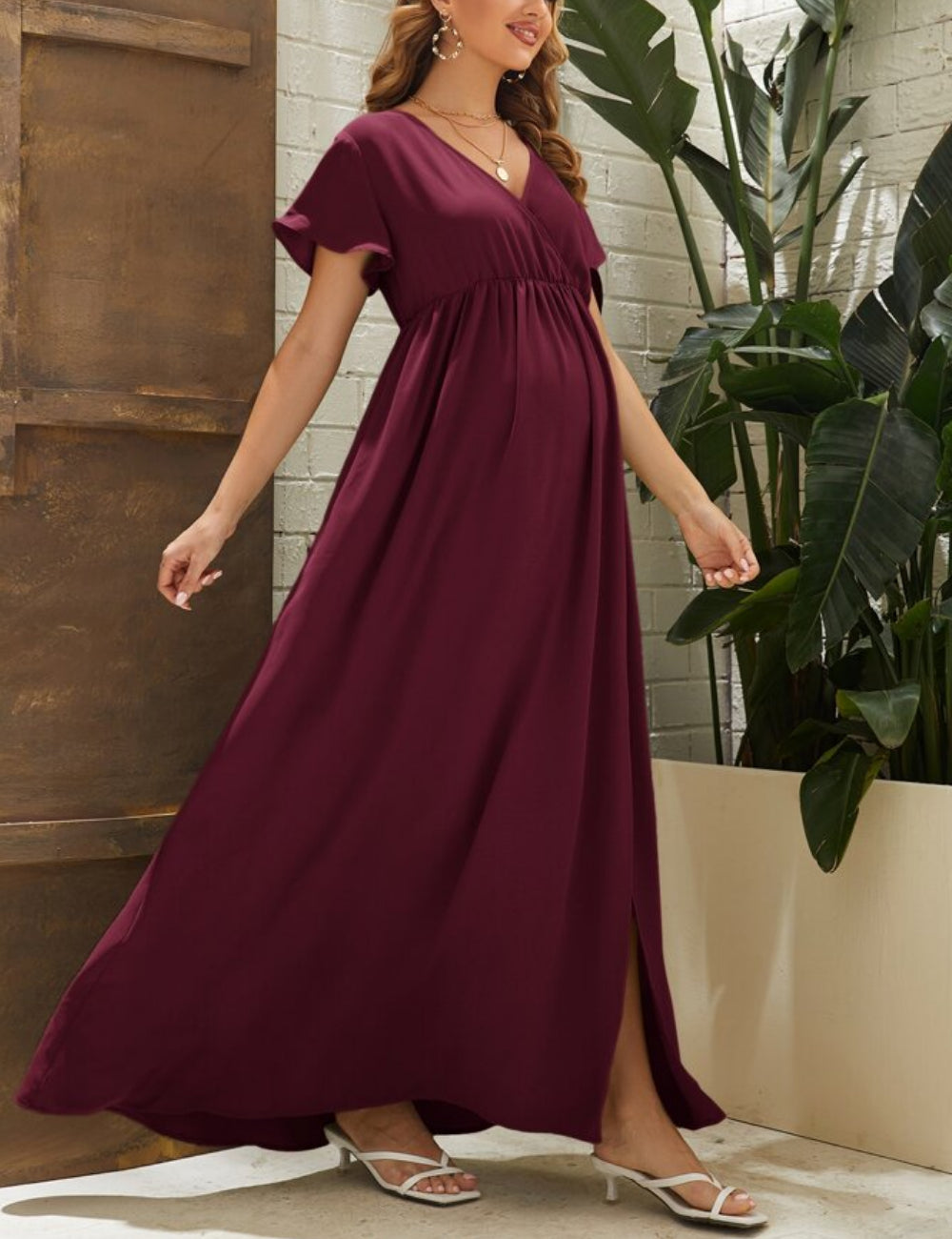 Shein bordó maxiruha