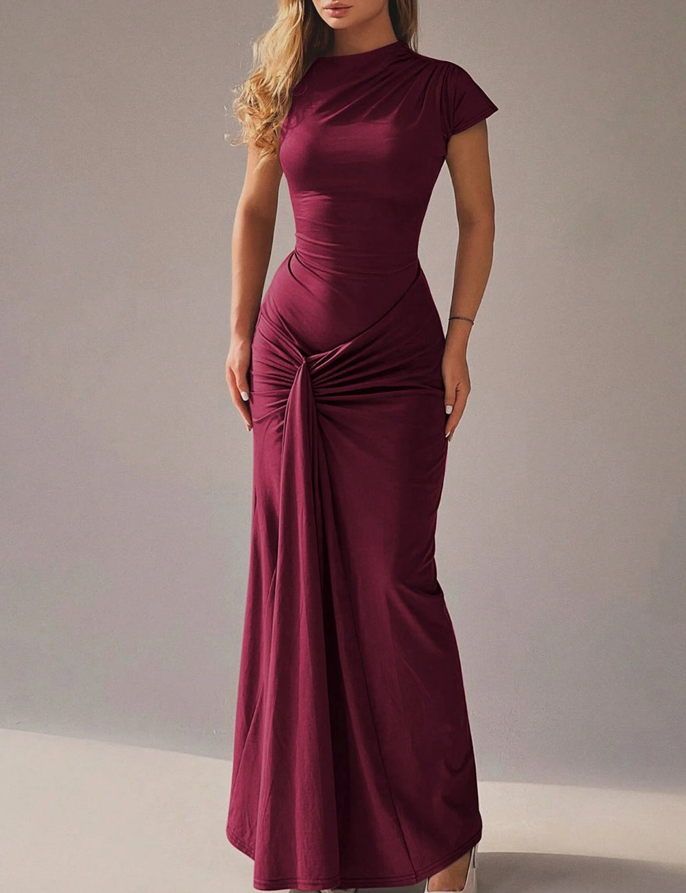 Rochie maxi Shein, vișiniu