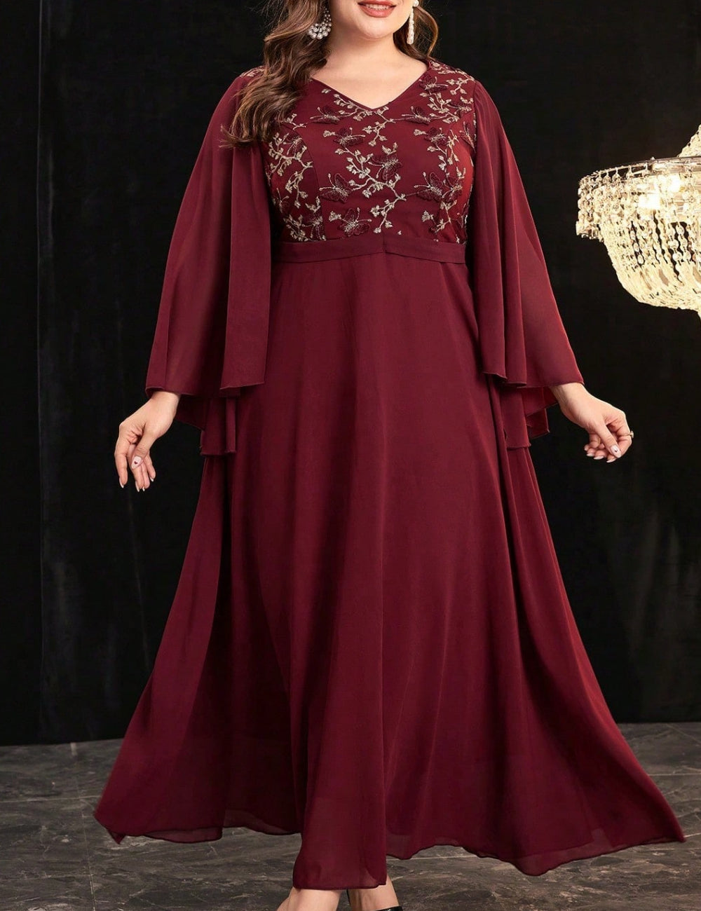 Shein Curve+ maxiruha, bordó