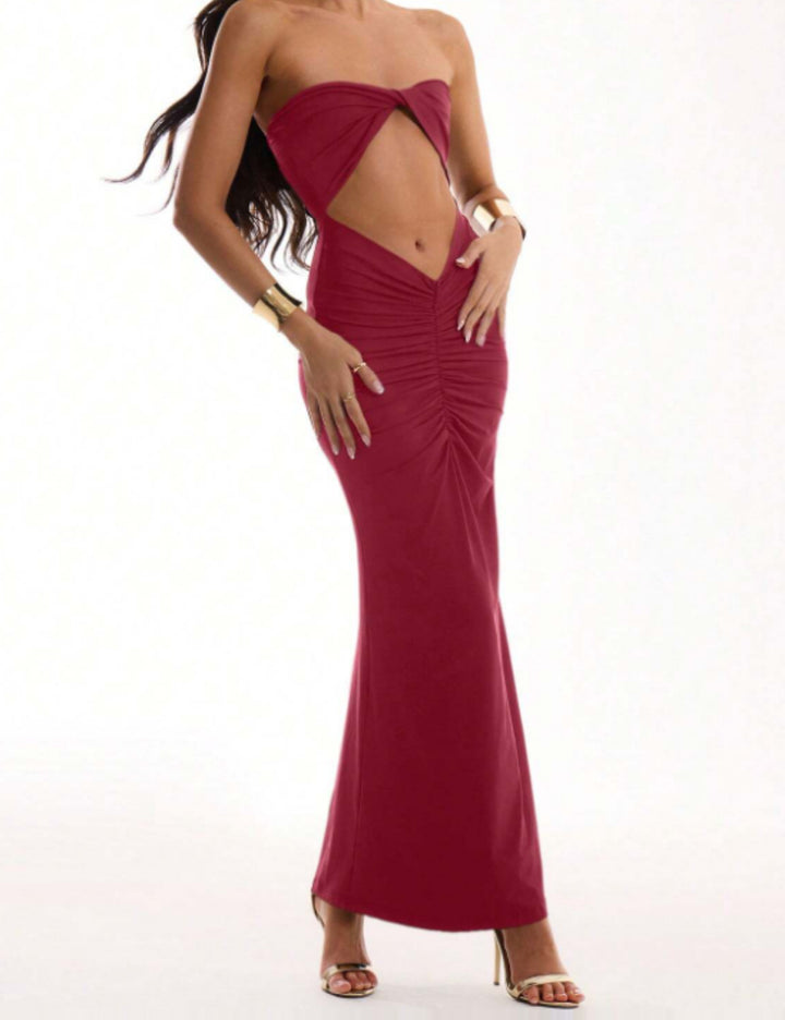 Rochie maxi Shein MUSERA, vișiniu