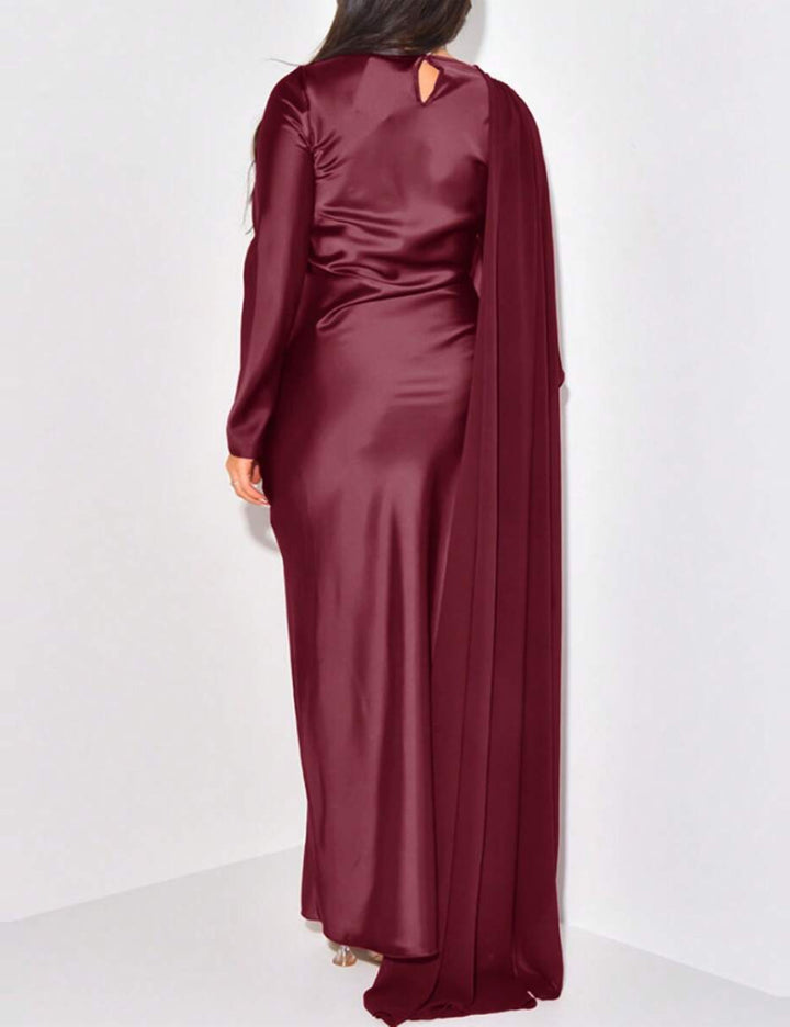 Rochie maxi Shein, vișiniu