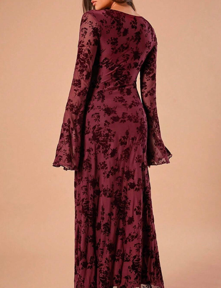 Rochie maxi Shein Forever 21, vișiniu
