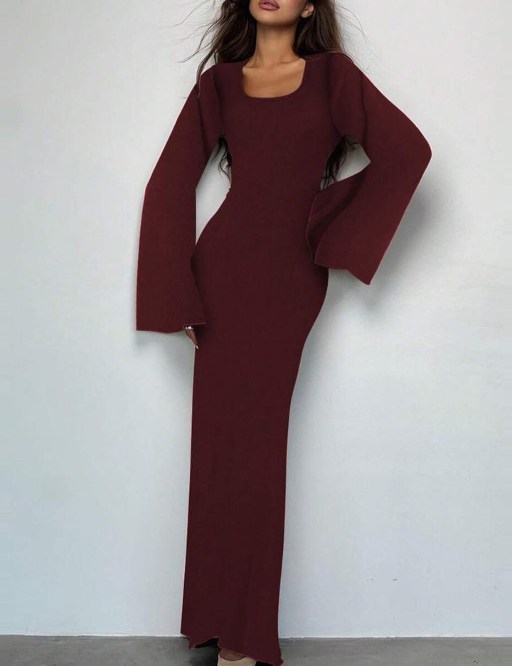 Shein maxi ruha, bordó