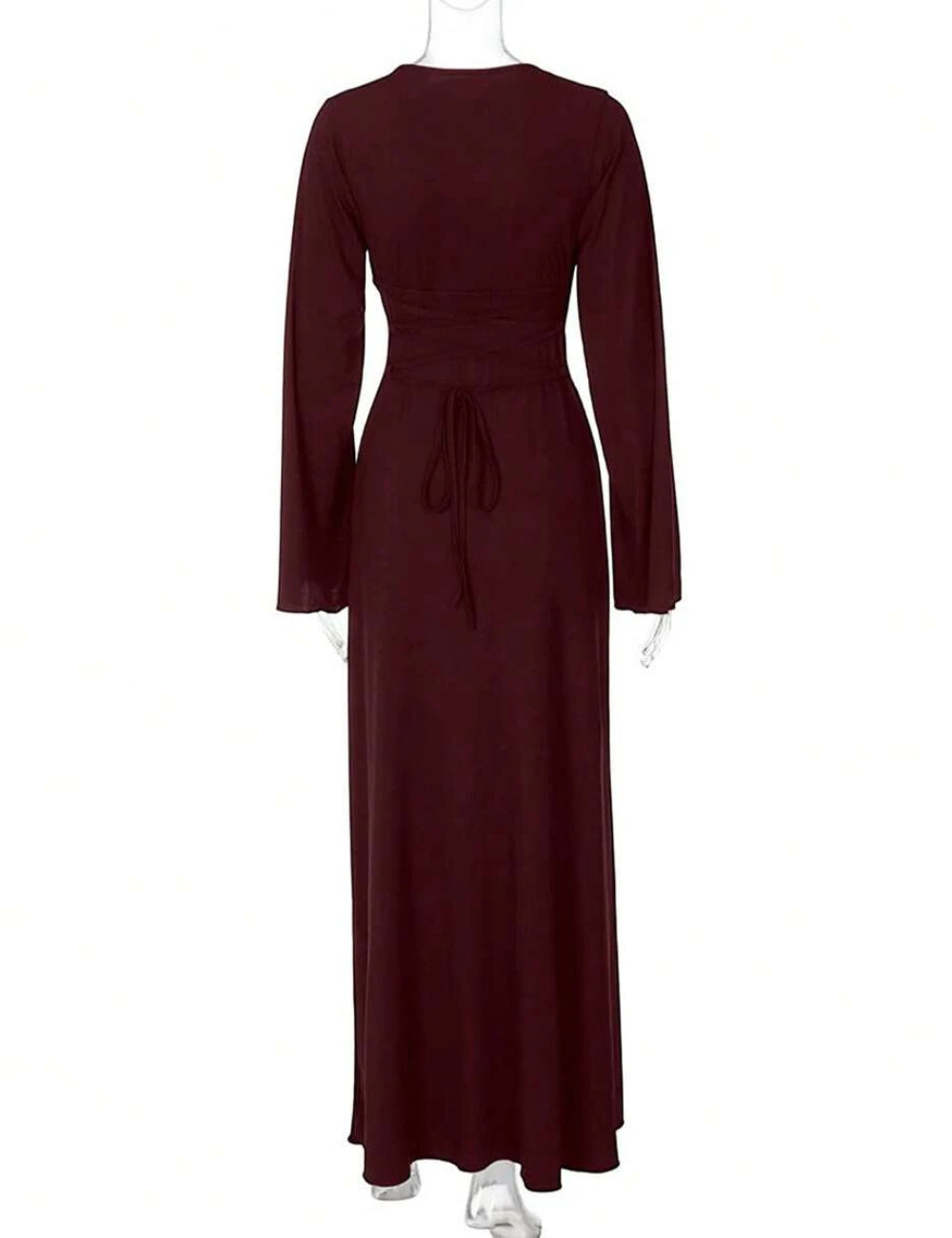Shein maxi ruha, bordó