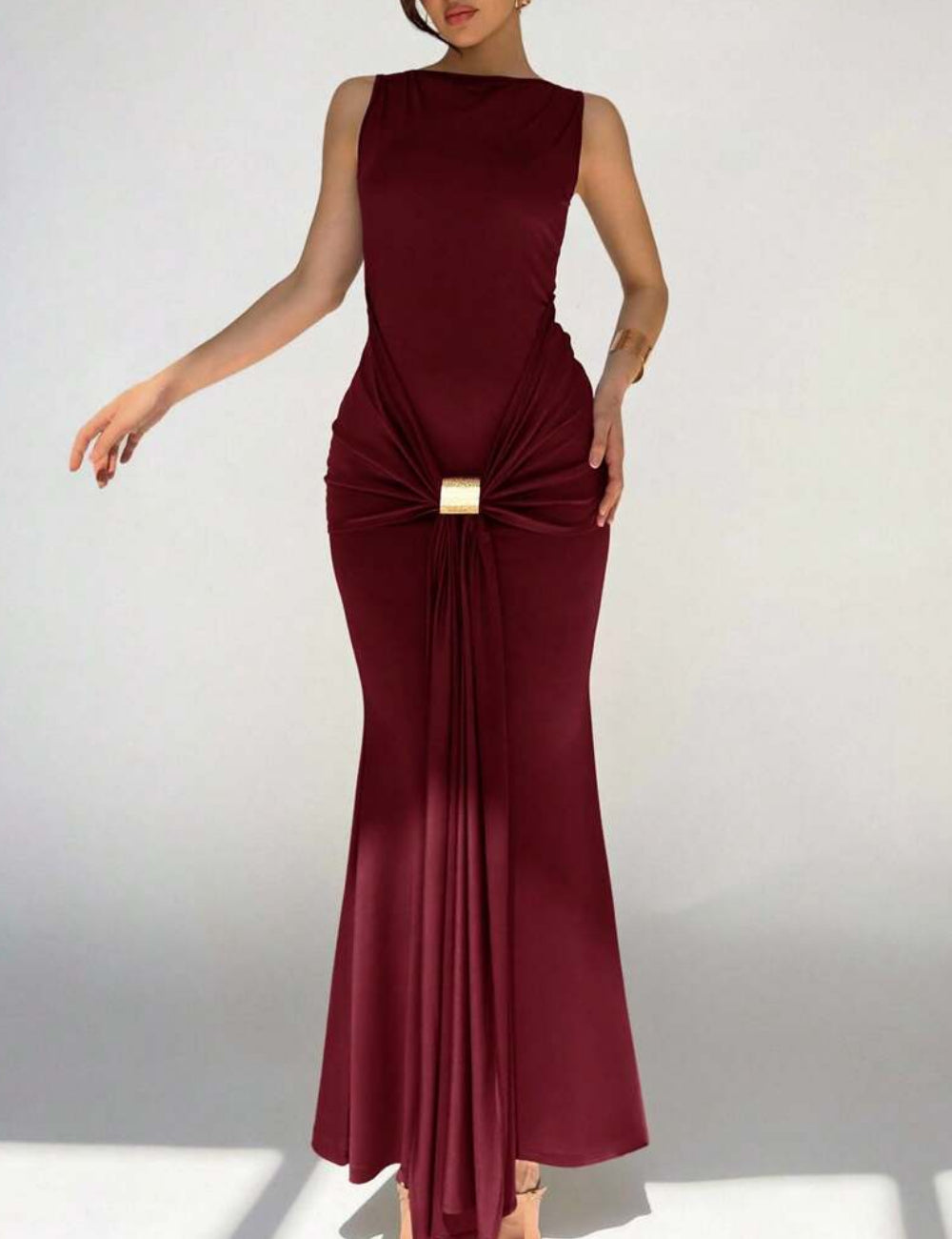 Rochie maxi Shein, vișiniu