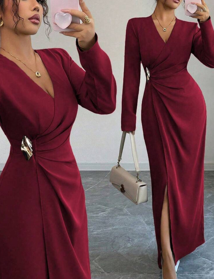 Rochie maxi Shein, vișiniu