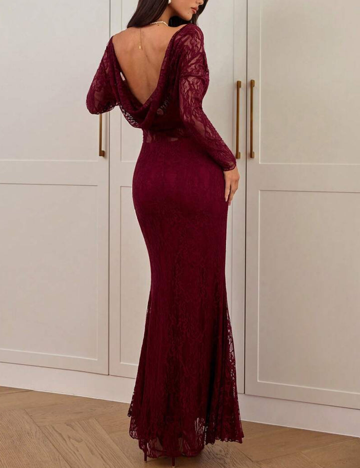 Rochie maxi Shein, vișiniu