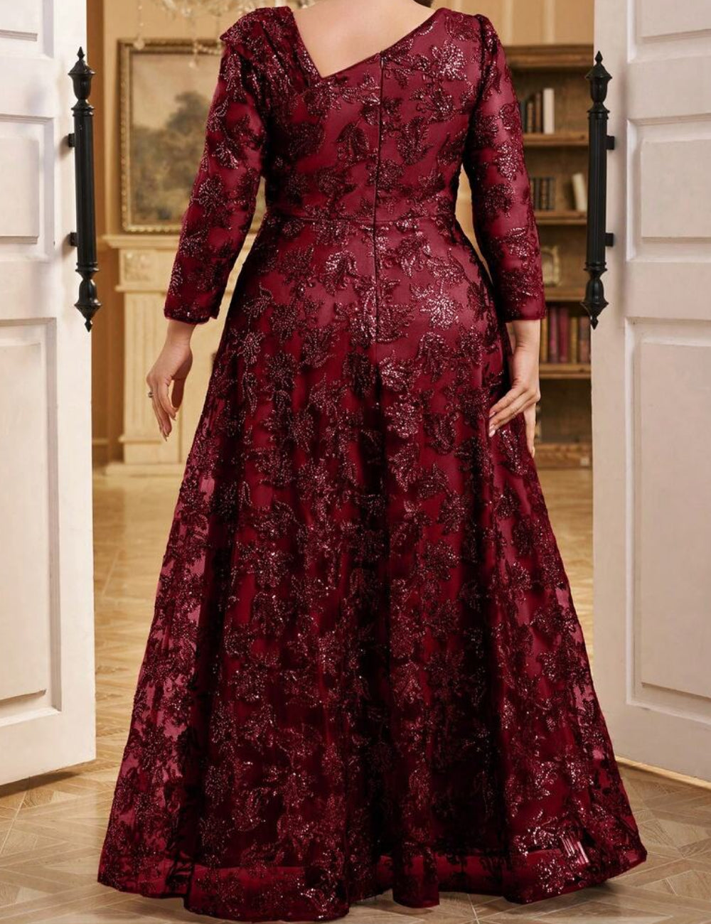 Rochie maxi Shein, vișiniu