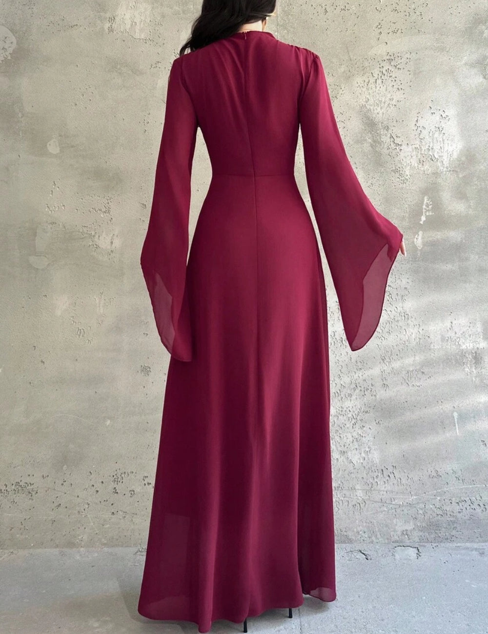 Rochie maxi Shein, vișiniu