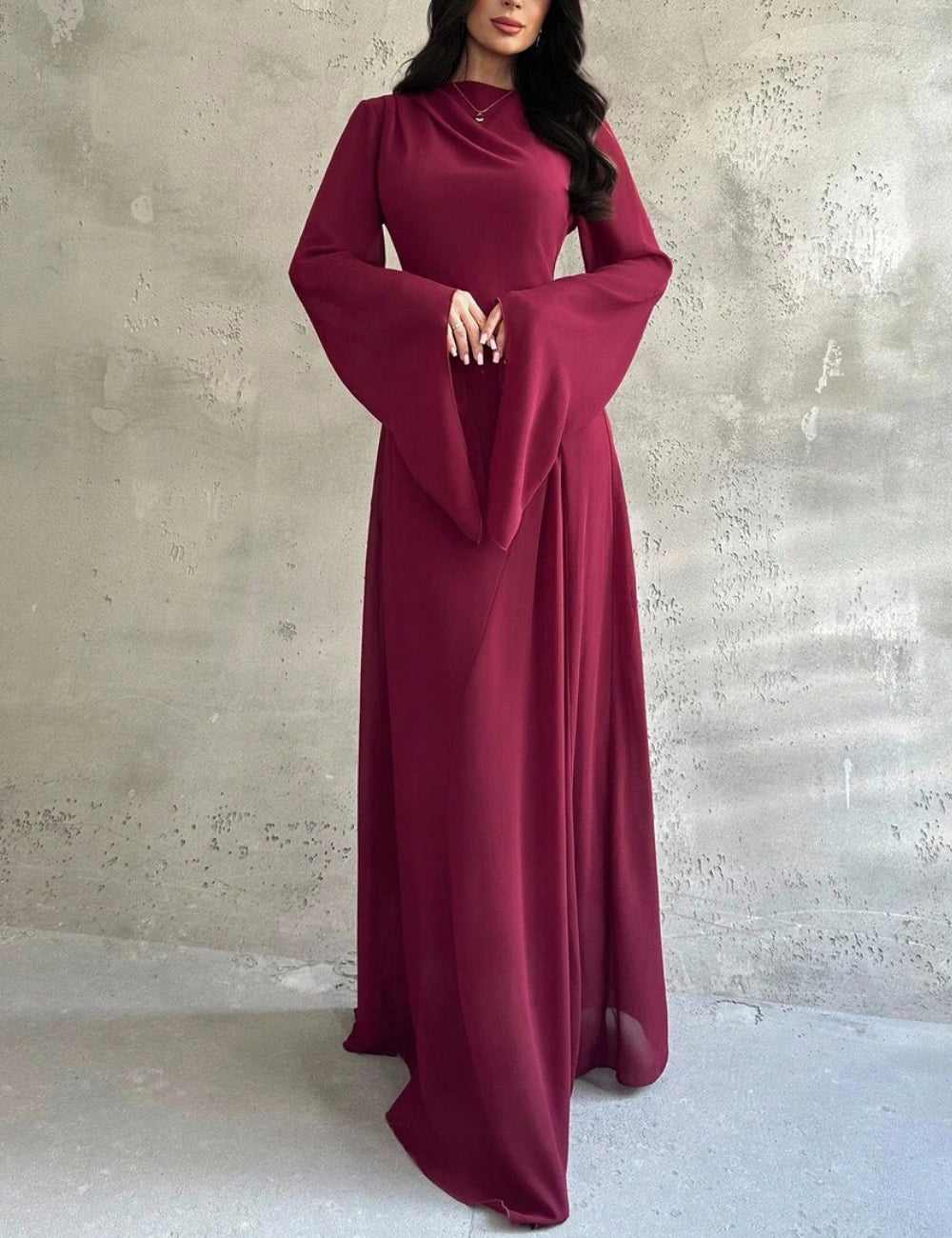 Rochie maxi Shein, vișiniu