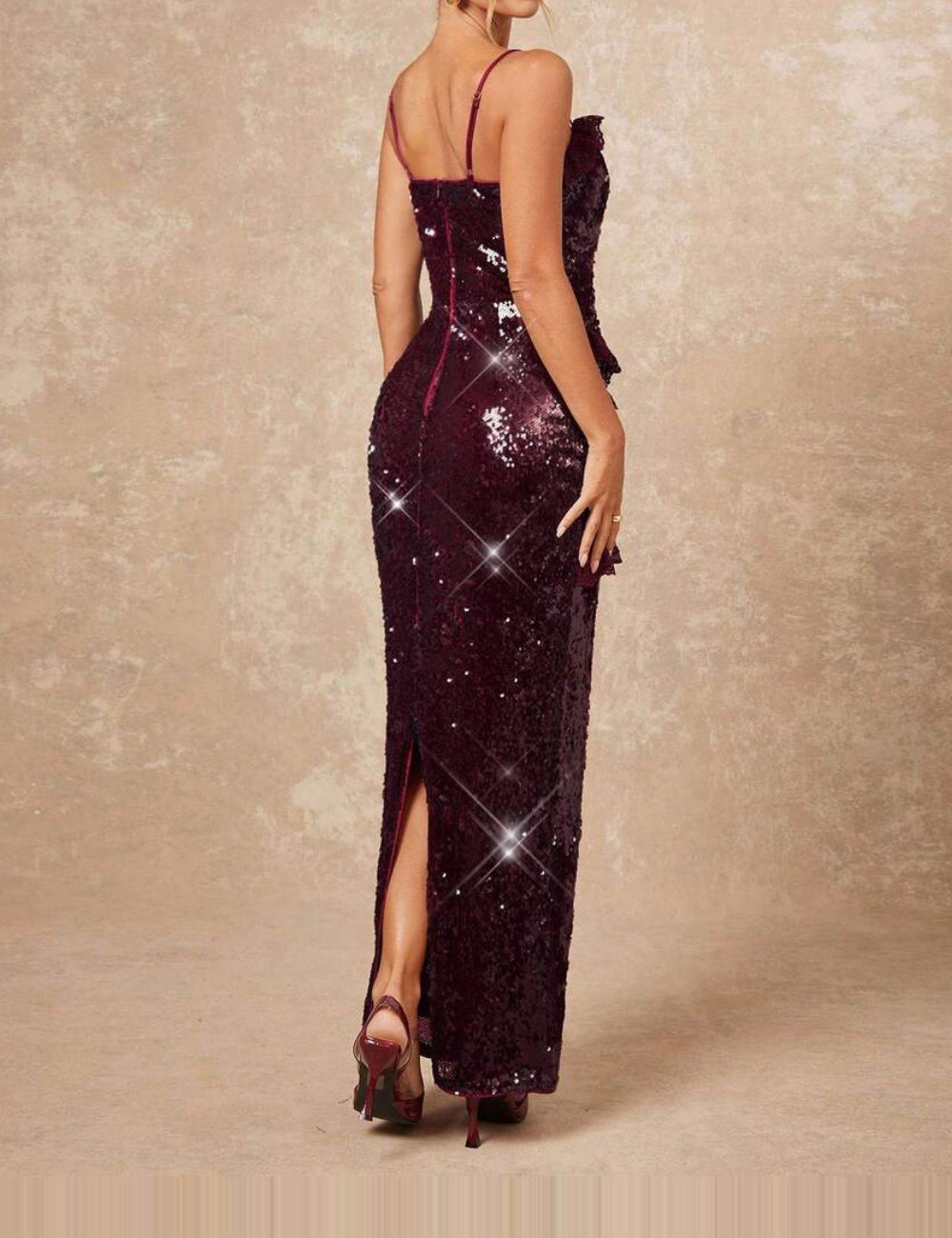 Rochie maxi Shein, vișiniu
