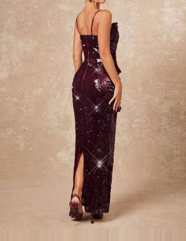 Rochie maxi Shein, vișiniu